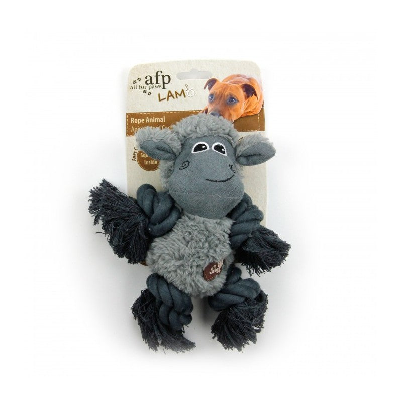 All For Paws Lamb Rope Toys 4-Knot Dog Toy