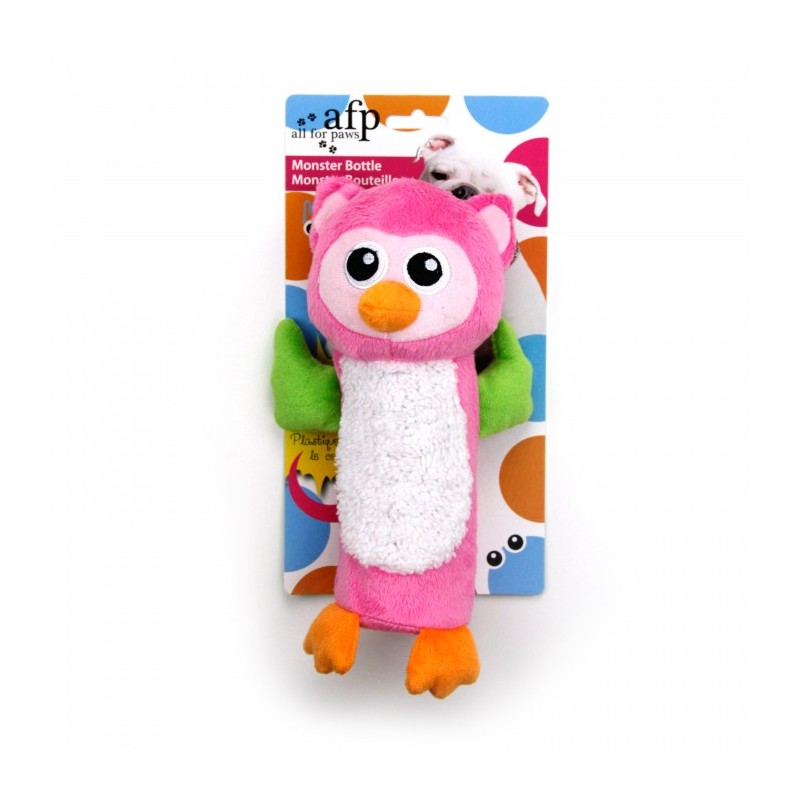 All For Paws Monster Plush Bottle Assorted Dog Toy