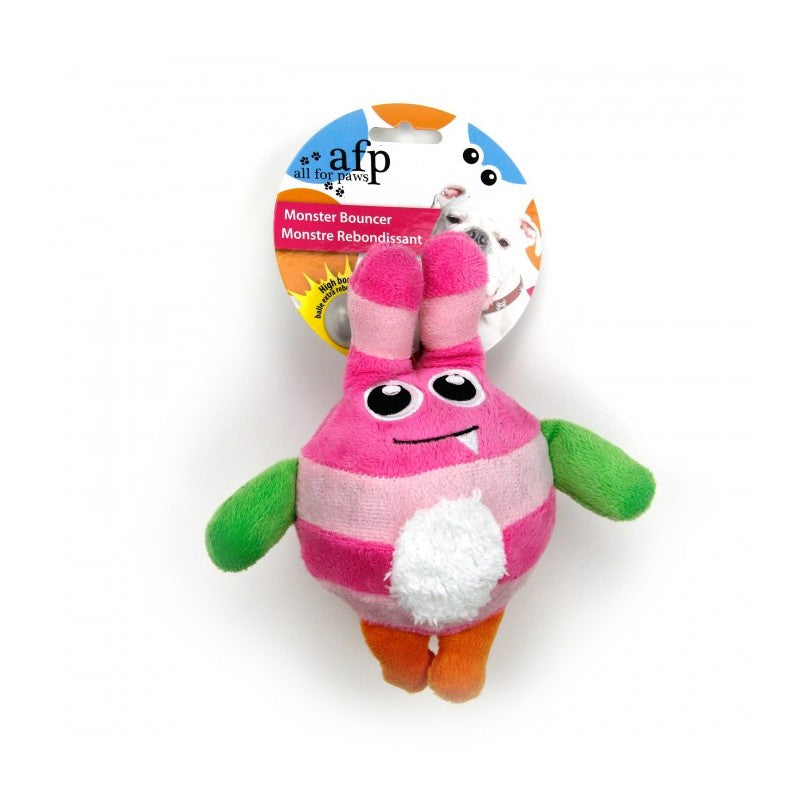 All For Paws Monster Plush Bouncer Assorted Dog Toy