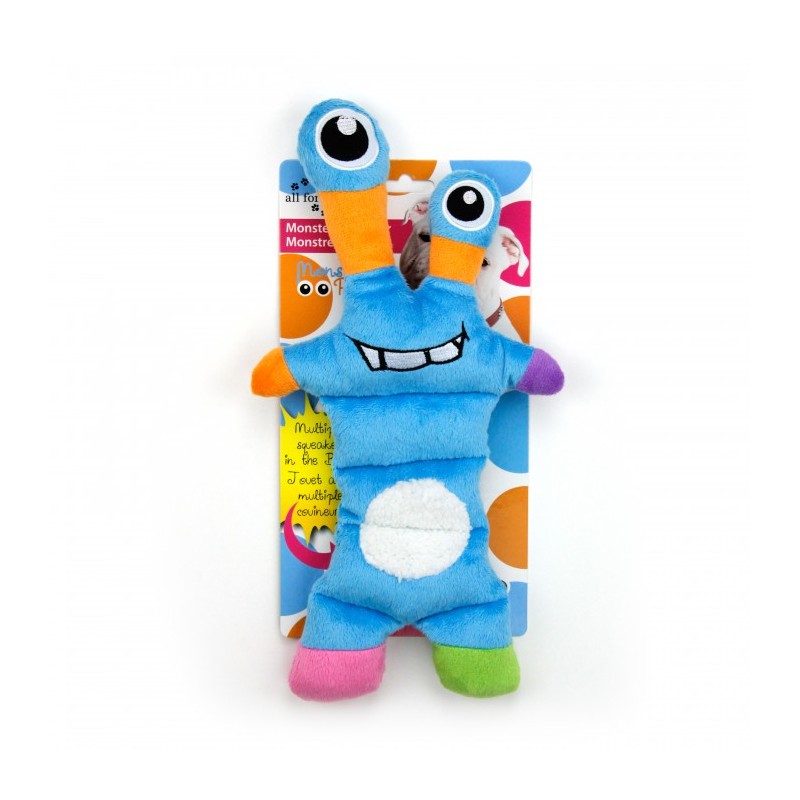 All For Paws Monster Plush Squeaker Assorted Dog Toy