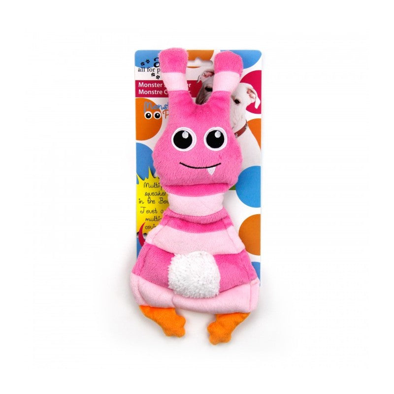 All For Paws Monster Plush Squeaker Assorted Dog Toy