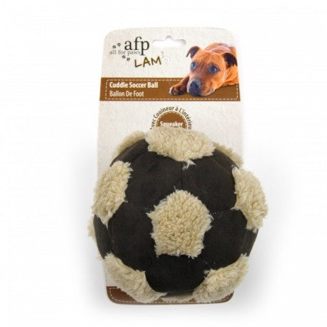 All For Paws Lamb Cuddle Soccer Ball Dog Toy