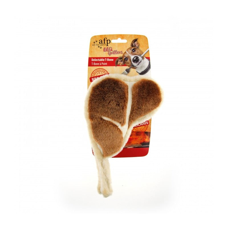 All For Paws Plush Delectable T-Bone Large Dog Toy