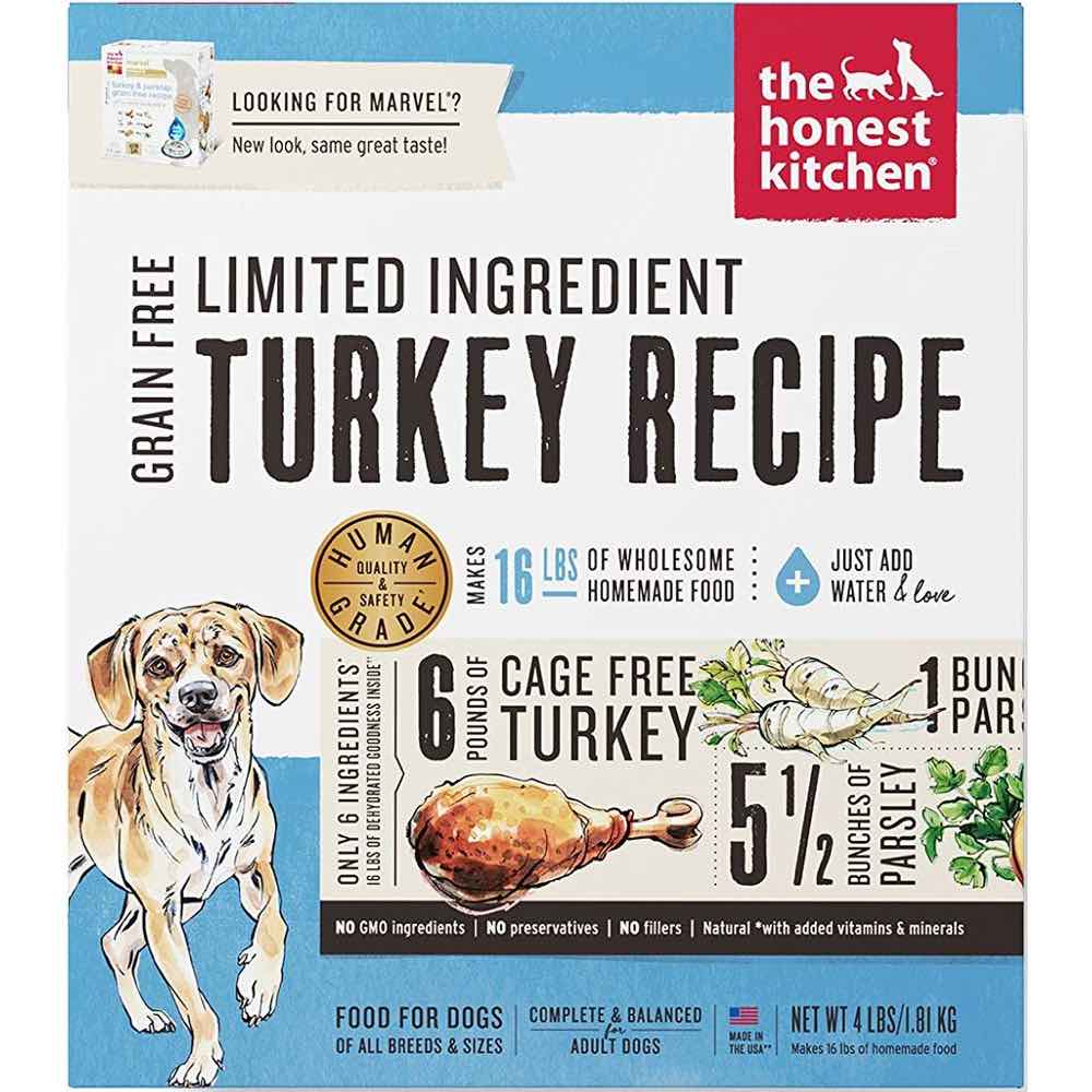 The Honest Kitchen Marvel Limited Ingredient Turkey Recipe Dehydrated Dog Food 10lb