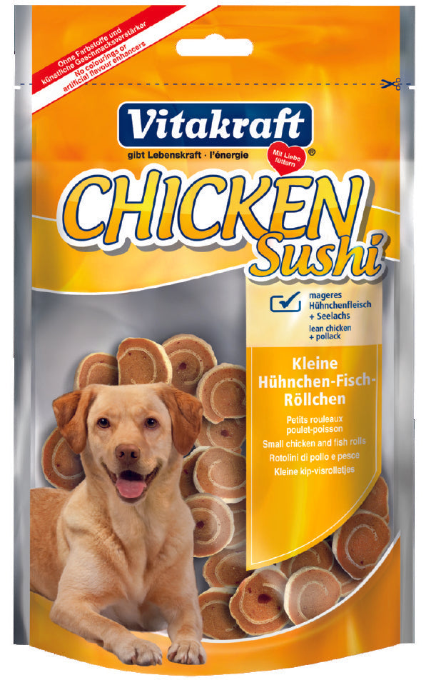 Vitakraft Chicken Sushi Dog Treat 80g