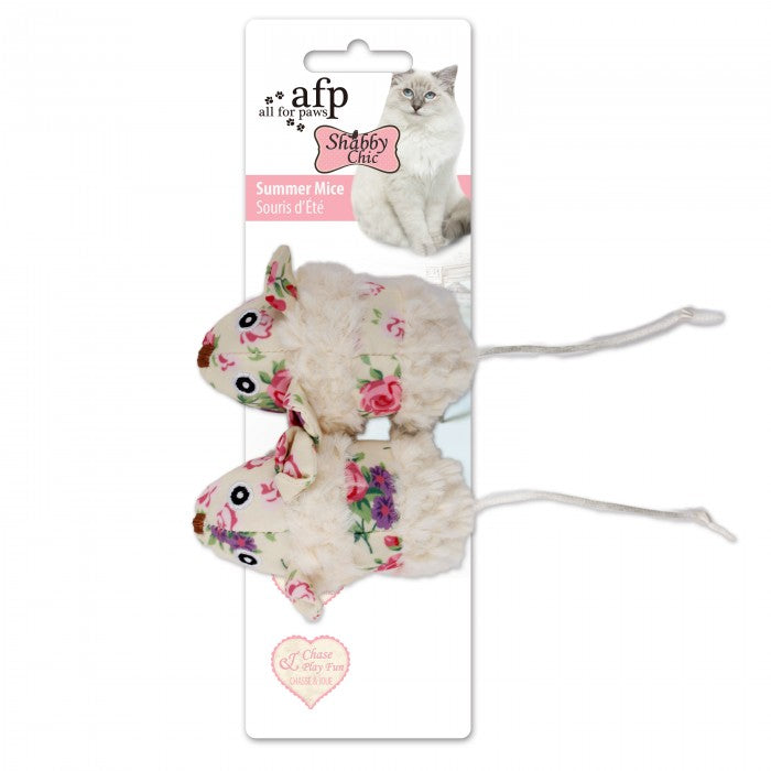 All For Paws Shabby Chic Summer Mice Cat Toy